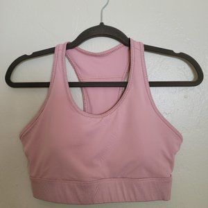 Fabletics Pink On The Go Sports Bra